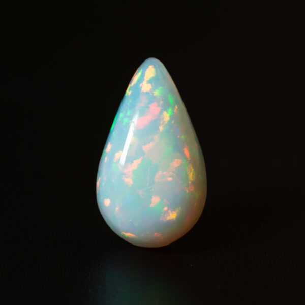 7.10ct Pear-shape White Ethiopian Opal